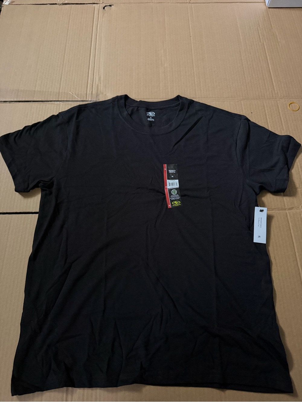2 Pack Men's Black Crew Neck T-Shirt - Classic Essential Mens Medium